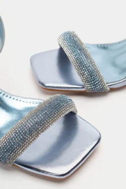 Πέδιλα με Τετράγωνη Μύτη & Strass -Papoutsi Greece pedila me tetragwni muti strass 92289 cww3