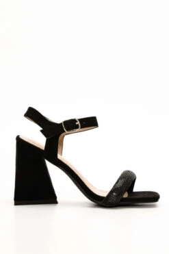 Πέδιλα με Τρίγωνο Τακούνι & Strass