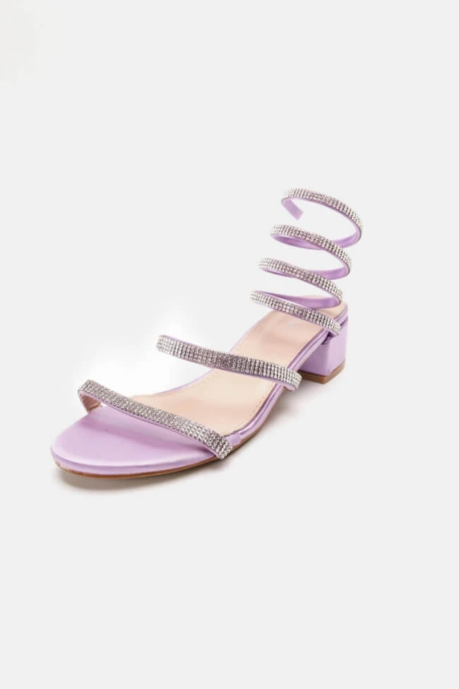 Πέδιλα με Χαμηλό Τακούνι & Περιστρεφόμενο Λουράκι απο Strass 4 Πέδιλα με Χαμηλό Τακούνι & Περιστρεφόμενο Λουράκι απο Strass - Image 4