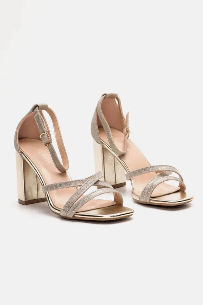 Πέδιλα με Χιαστί Λουράκια & Glitter 3 Πέδιλα με Χιαστί Λουράκια & Glitter - Image 3