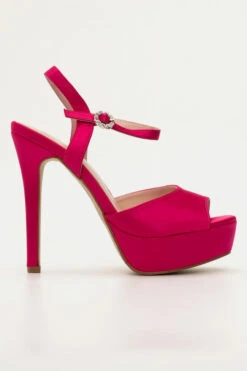 Πέδιλα Σατέν Εξώφτερνα με Φιάπα