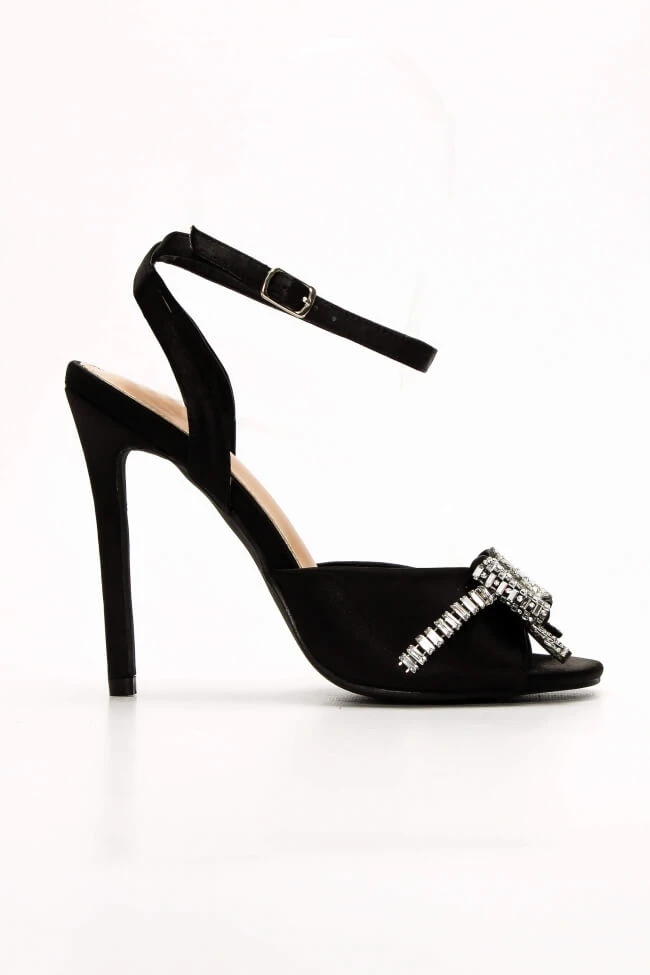 Πέδιλα Σατέν με Διακοσμητικές Πέτρες 1 Πέδιλα Σατέν με Διακοσμητικές Πέτρες