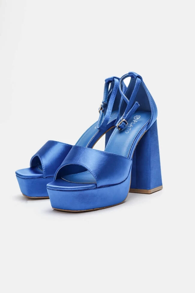 Πέδιλα Σατέν με Φιάπα & Μπαρέτα 1 Πέδιλα Σατέν με Φιάπα & Μπαρέτα