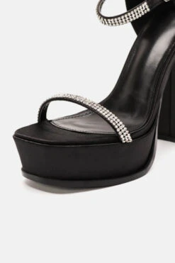 Πέδιλα Σατέν με Φιάπα & Strass -Papoutsi Greece pedila saten me fiapa strass 90789 3cbu