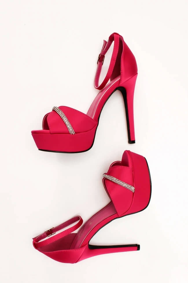 Πέδιλα Σάτεν με Strass 3 Πέδιλα Σάτεν με Strass - Image 3