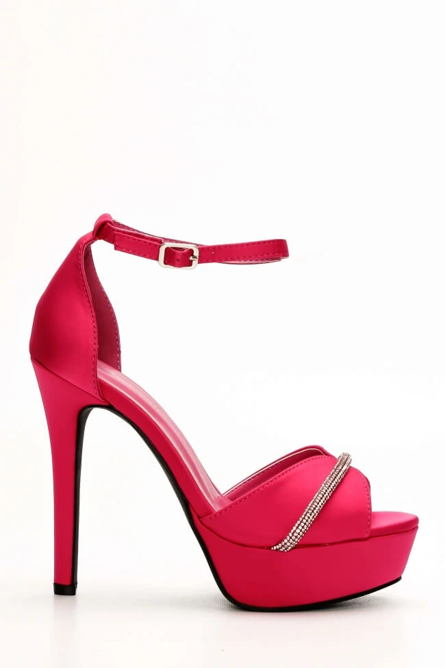 Πέδιλα Σάτεν με Strass 1 Πέδιλα Σάτεν με Strass