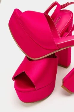 Πέδιλα Σατέν με Τακούνι & Φιάπα -Papoutsi Greece pedila saten me takouni fiapa 92333 91p4