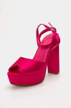 Πέδιλα Σατέν με Τακούνι & Φιάπα -Papoutsi Greece pedila saten me takouni fiapa 92333 ooch