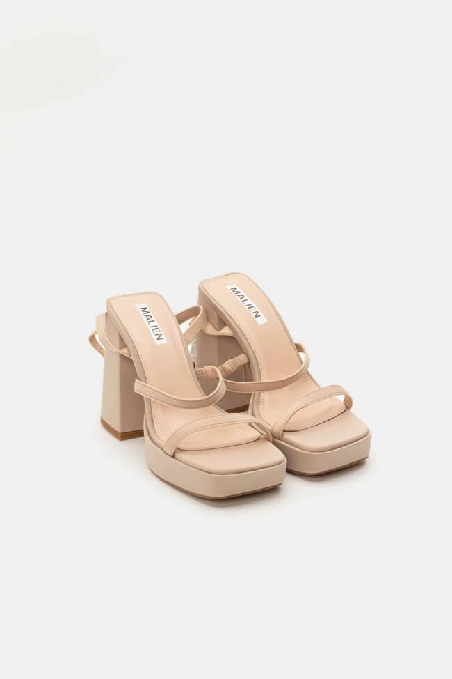 Πέδιλα Σατέν με Τετράγωνη Μύτη & Φιάπα 2 Πέδιλα Σατέν με Τετράγωνη Μύτη & Φιάπα - Image 2