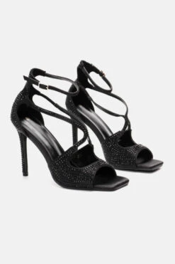 Πέδιλα Σατέν Στιλέτο με Strass 7 Πέδιλα Σατέν Στιλέτο με Strass -Papoutsi Greece pedila saten stileto me strass 90023 ltd1