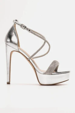 Πέδιλα Στιλέτο με Φιάπα & Strass