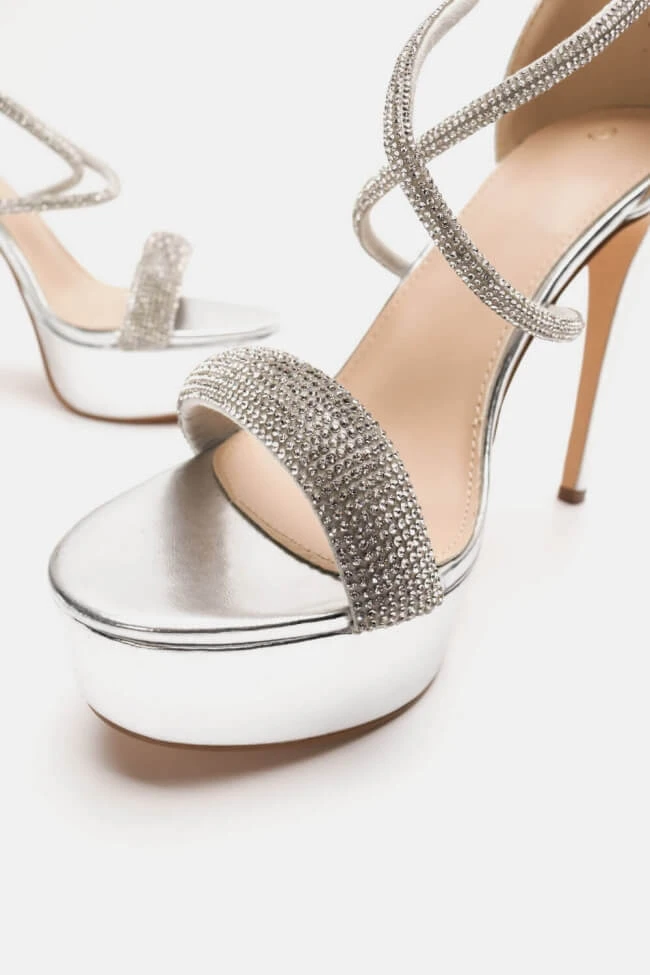 Πέδιλα Στιλέτο με Φιάπα & Strass 5 Πέδιλα Στιλέτο με Φιάπα & Strass - Image 5