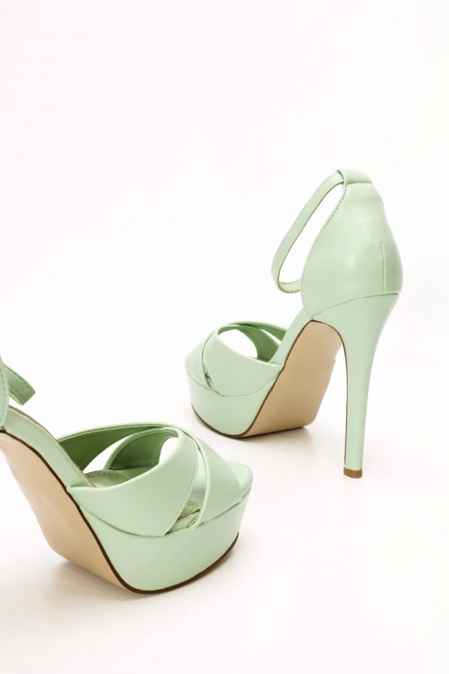 Πέδιλα Στιλέτο με Φιάπα & Χιαστί Λουριά 4 Πέδιλα Στιλέτο με Φιάπα & Χιαστί Λουριά - Image 4