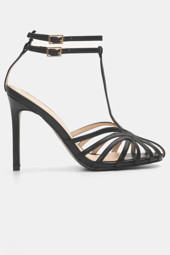 Πέδιλα Στιλέτο με Λουράκια 1 Πέδιλα Στιλέτο με Λουράκια