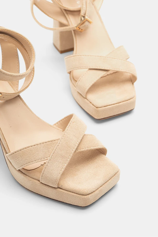 Πέδιλα Suede Εξώφτερνα με Φιάπα 4 Πέδιλα Suede Εξώφτερνα με Φιάπα - Image 4