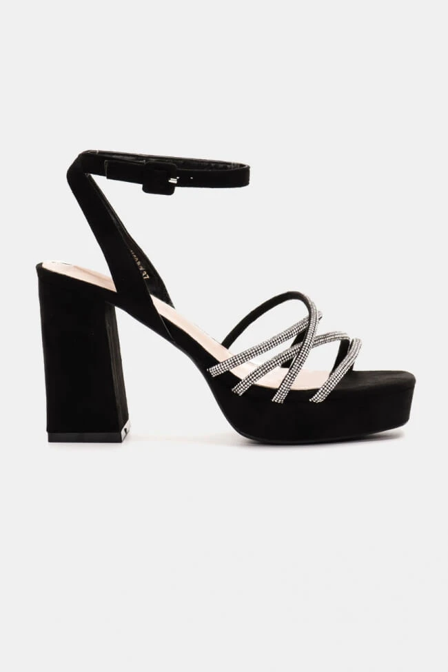 Πέδιλα Suede με Φιάπα & Strass 2 Πέδιλα Suede με Φιάπα & Strass - Image 2