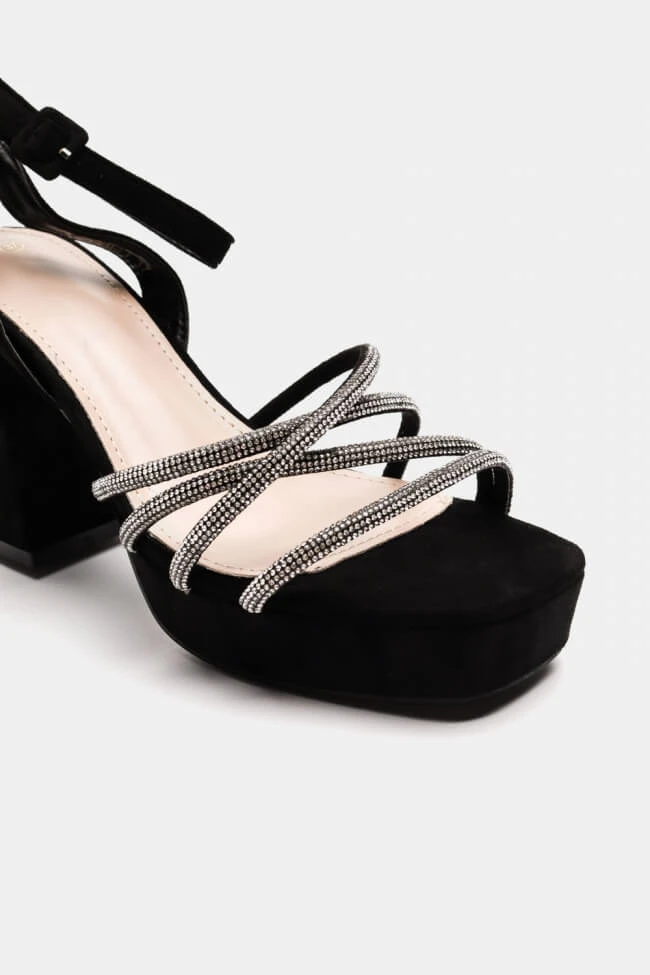 Πέδιλα Suede με Φιάπα & Strass 5 Πέδιλα Suede με Φιάπα & Strass - Image 5