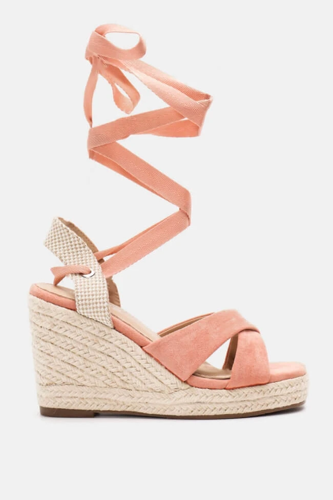 Πλατφόρμες Εσπαντρίγιες Lace Up με Χιαστί Λουράκια 2 Πλατφόρμες Εσπαντρίγιες Lace Up με Χιαστί Λουράκια - Image 2