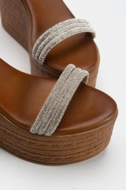 Πλατφόρμες με Λουριά απο Strass -Papoutsi Greece platformes espantrigies me louria apo strass 91543 istz