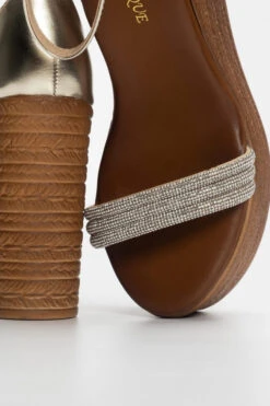 Πλατφόρμες με Λουριά απο Strass -Papoutsi Greece platformes espantrigies me louria apo strass 91543 k5kt