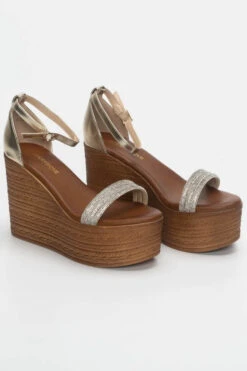 Πλατφόρμες με Λουριά απο Strass -Papoutsi Greece platformes espantrigies me louria apo strass 91543 rm3b