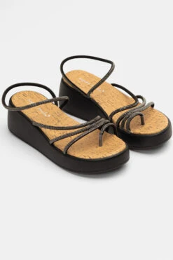 Πλατφόρμες με Λουράκια απο Strass -Papoutsi Greece platformes me lourakia apo strass 95719 0r3f