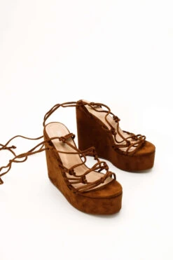 Πλατφόρμες Suede με Κόμπους -Papoutsi Greece platformes suede me kompous 71239 6h8k