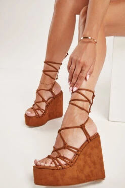 Πλατφόρμες Suede με Κόμπους