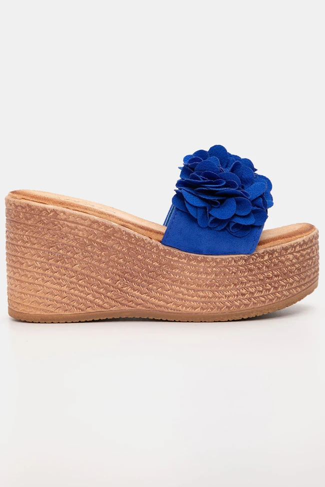 Πλατφόρμες Suede με Λουλούδια 2 Πλατφόρμες Suede με Λουλούδια - Image 2