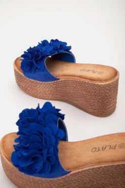 Πλατφόρμες Suede με Λουλούδια 8 Πλατφόρμες Suede με Λουλούδια -Papoutsi Greece platformes suede me louloudia 95595 twjc
